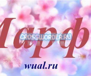 Категории имен: Женские имена - православное имя Марфа Категории имен: Женские имена - православное имя Марфа
